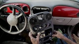 PT Cruiser Radio Removal [upl. by Cheyney423]