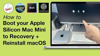 Boot your Mac Mini M1 to Recovery  Reinstall macOS Apple Silicon  Install macOS with USB Drive [upl. by Einavoj]