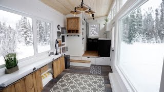 Open Concept Modern Tiny House with Elevator Bed anawhite [upl. by Vokaay568]