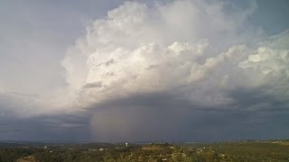 Strong Evening Storms Time Lapse July 25 2016 [upl. by Nagol]