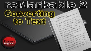 reMarkable 2  Converting Handwritten to TEXT [upl. by Cave792]