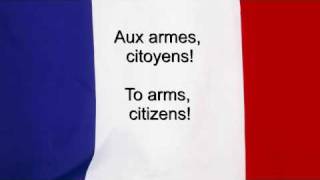 quotLa Marseillaisequot  France National anthem French amp English lyrics [upl. by Holna]