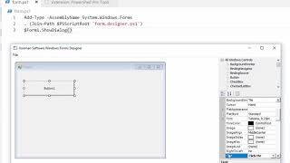 Building Windows Forms in VS Code with PowerShell [upl. by Ecinhoj]