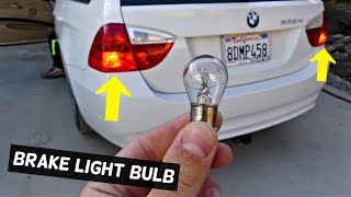 HOW TO REPLACE REAR BRAKE LIGHT BULB ON BMW E90 E91 [upl. by Hill]