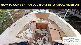 Boat conversion into Bowrider [upl. by Ahsilra]