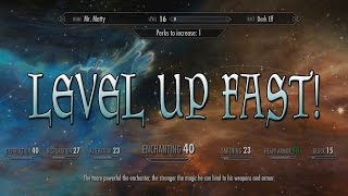 Skyrim Special Edition  HOW TO LEVEL UP INCREDIBLY FAST [upl. by Eadahc]