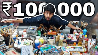 All my art supplies art material collection worth lakhs [upl. by Puna]