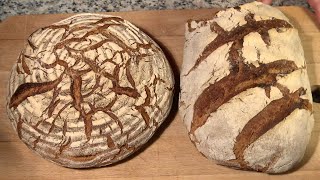 Roggenbrot mit dreistufiger Sauerteigführung [upl. by Tsirc]