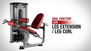 L020  Leg Extension  Leg Curl Dual Function  BH Commercial Strength [upl. by Nosbig]