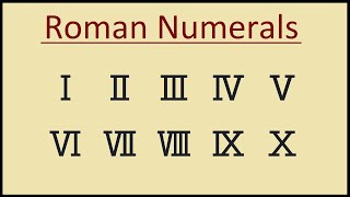 Roman numerals 1 to 100 rules and convention [upl. by Sybyl]