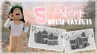 5 house layouts 2story  Bloxburg [upl. by Annmarie]