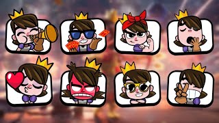 ALL Princess Emotes In Clash Royale [upl. by Zandra]