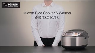 Zojirushi Micom Rice Cooker amp Warmer NSTSC1018 [upl. by Sorcha]