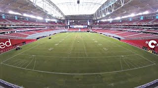 AWESOME Timelapse at Phoenix Stadium [upl. by Atinuaj]