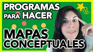 PROGRAMAS para hacer MAPAS CONCEPTUALES [upl. by Ahtamas]