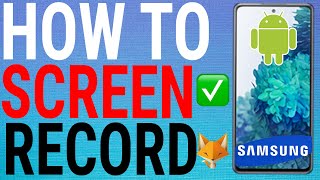 How To Screen Record On Samsung Phones [upl. by Arracat]