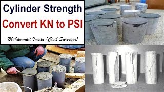 How to Convert KN to PSI in Cylinder Compression Test [upl. by Mat]