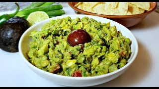 How To Make Guacamole  Mexican Style Avocado Dip Recipe [upl. by Wallack]