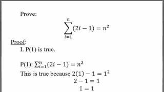 Proof by Mathematical Induction First Example [upl. by Lala]