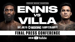 Ennis vs Villa FINAL PRESS CONFERENCE  EnnisVilla [upl. by Frodeen]