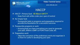 HACCP  Preliminary Steps [upl. by Tindall782]