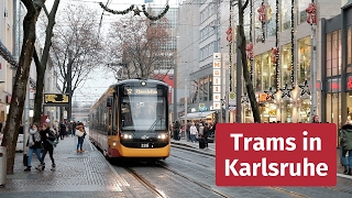 Tram and Light Rail in Karlsruhe Germany [upl. by Hild]