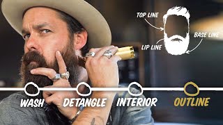 How to Trim Your Beard at Home 4 Step Tutorial  GQ [upl. by Rosena]