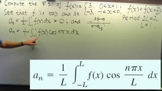 How to compute a Fourier series an example [upl. by Eseeryt]