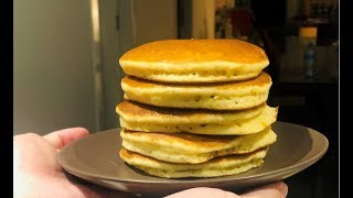 Pancakes o Panquecas SIN LECHE SIN MANTEQUILLA  Claudio Us [upl. by Haldan]