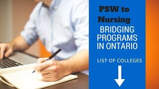 PSW to Nursing Bridging Programs [upl. by Noby858]