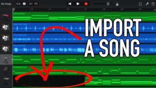 How To Import A Song Into GarageBand iOS [upl. by Eicart]