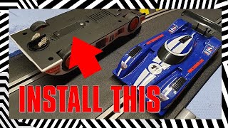 HOW TO Upgrade a Scalextric LMP Team car from Analogue to Digital [upl. by Nimoynib346]