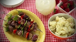 How to Make Moms Beef Shish Kabobs  Beef Recipes  Allrecipescom [upl. by Dedric]