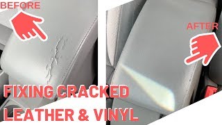 HOW TO Repair cracked vinyl on your cars interior [upl. by Laktasic]