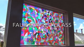 Faux Stained Glass Tutorial [upl. by Cissiee]