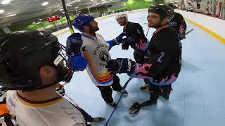 DIRTY HIT LEADS TO A FIGHT GOPRO HOCKEY [upl. by Mosenthal]