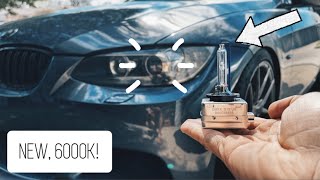 How To Replace BMW Xenon Headlight Bulbs E90 E92 328i 335i [upl. by Davidoff]