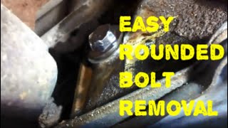 How to Remove Rounded Off Filler Plug DIY How to  How to loosen damaged filler plug bolt or nut [upl. by Nitsyrk]