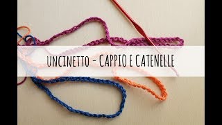 Tutorial uncinetto per principianti  cappio e catenelle [upl. by Crabb]