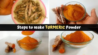 How to Make Turmeric Powder at home [upl. by Olmsted433]