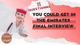 MASTER the EMIRATES Crew INTERVIEW 11 Essential Questions [upl. by Eromle284]