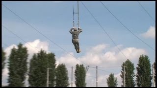 Airborne Brigade Jump Training  Parachute Landing Fall PLF [upl. by Glenna]