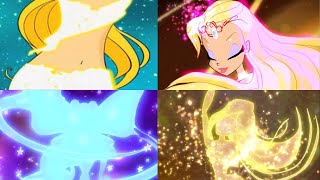 Winx Club  Stella All Transformations [upl. by Vharat376]