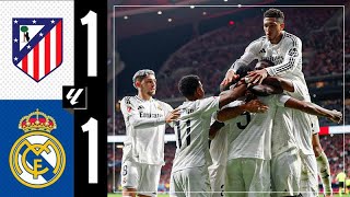 HIGHLIGHTS  Atlético 11 Real Madrid  LaLiga 202425 [upl. by Lahpos]