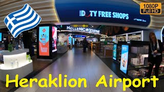 Heraklion Airport Walkthrough ✈️ Duty Free and Departure Lounge HD [upl. by Araiet]