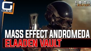 Mass Effect Andromeda  Elaaden Vault Walkthrough Secret Treasures amp Glyph Puzzle [upl. by Halian]