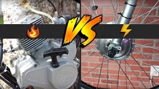 Electric Bikes vs Motorized Gas Bikes  Which Is Best For You [upl. by Chamberlain]