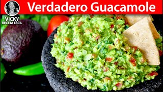 Verdadero Guacamole 🥑 VickyRecetaFacil [upl. by Animrac]