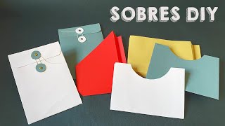 📚 Cómo Hacer BOLSILLOS o SOBRES para CUADERNOS 💛  Regalo 📦 3 PLANTILLAS [upl. by Mcclain]