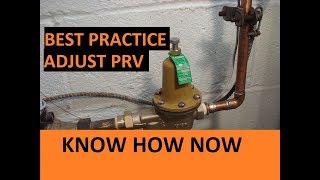 How to Adjust a Water Pressure Regulator Valve [upl. by Nagek947]